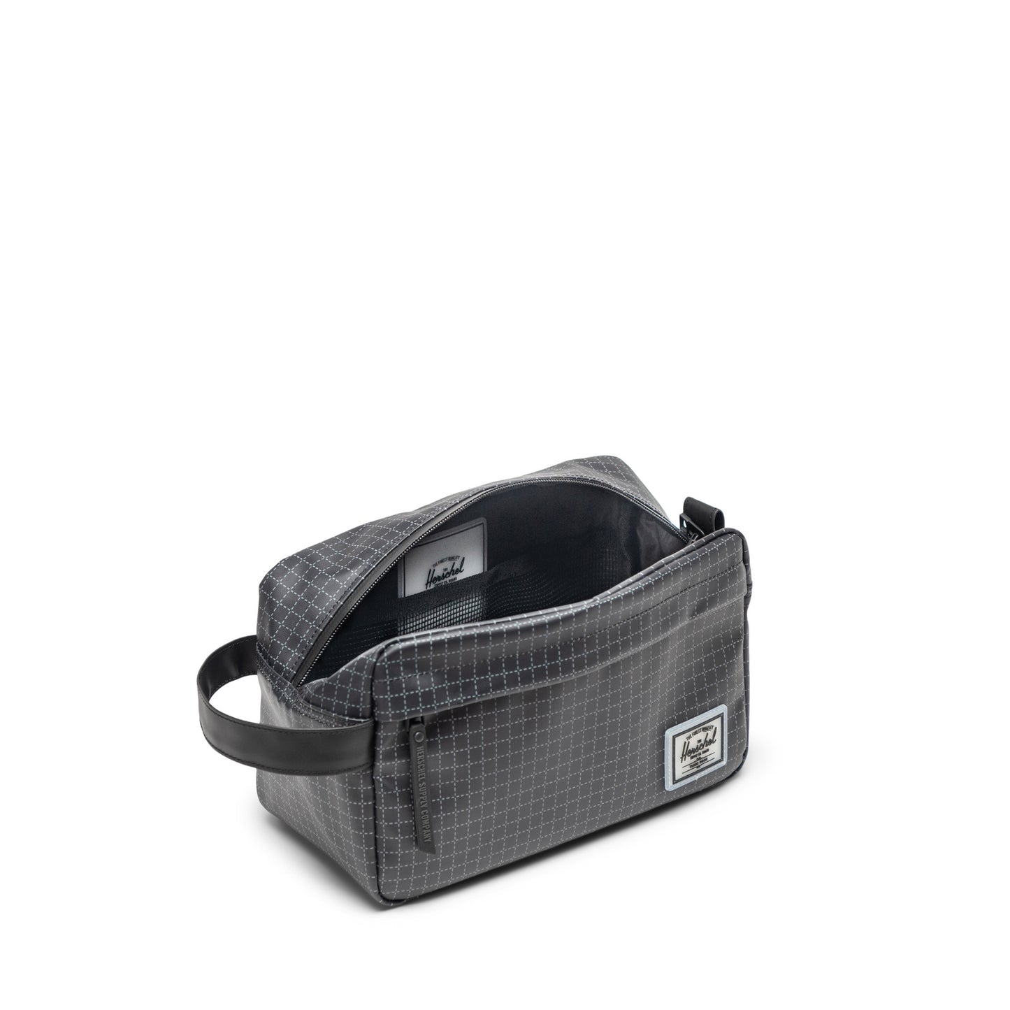 Grid Siyah Herschel Chapter Suya Dayanıklı El Çantası