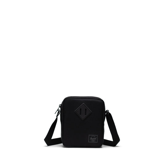 Siyah Tonal Herschel Heritage Su İtici Kumaş Çapraz Çanta, 2.5 L