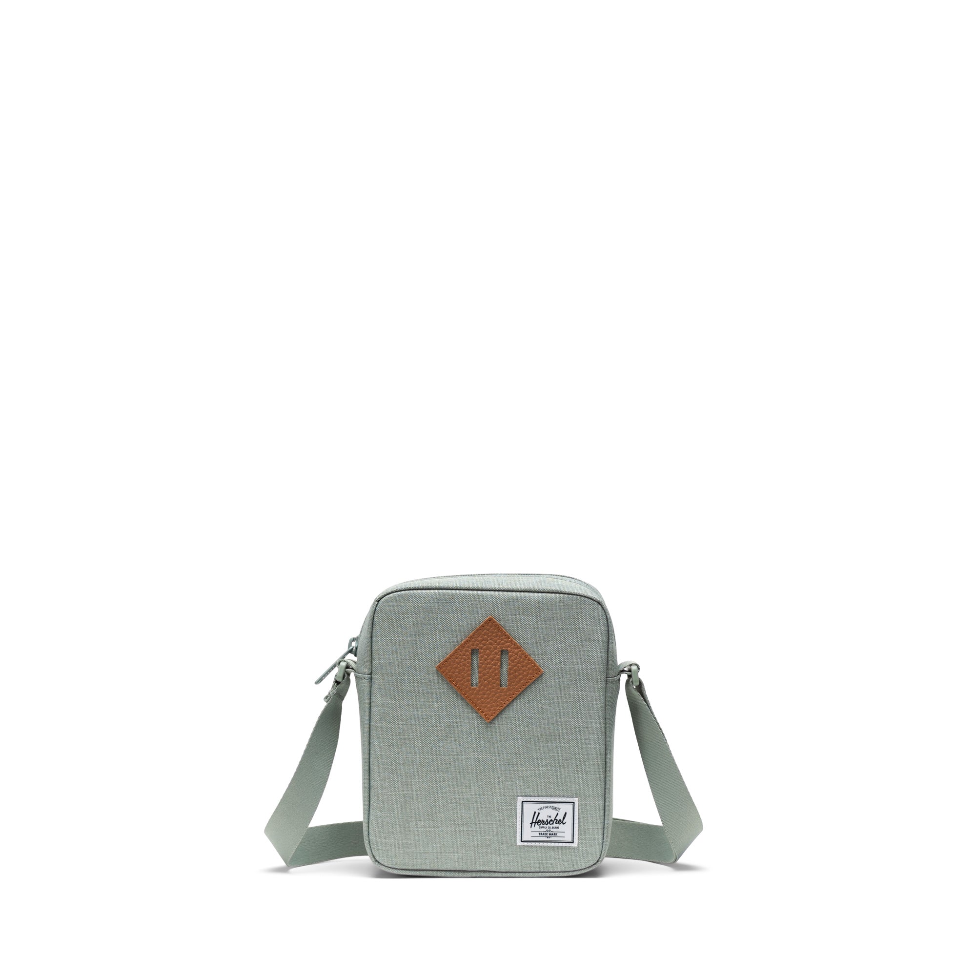 Kırçıllı Mint Yeşili Herschel Heritage Su İtici Kumaş Çapraz Çanta, 2.5 L