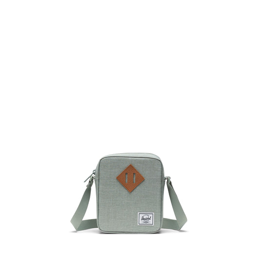 Kırçıllı Mint Yeşili Herschel Heritage Su İtici Kumaş Çapraz Çanta, 2.5 L