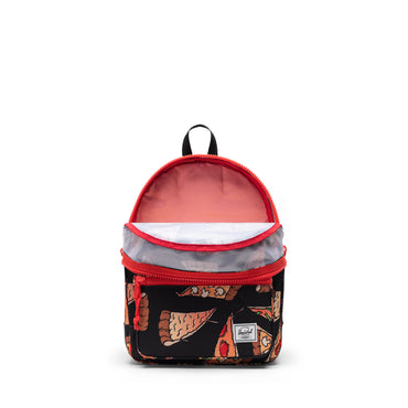 Pizza Desenli Herschel Heritage Çocuk Su İtici Kumaş Sırt Çantası, 15 L