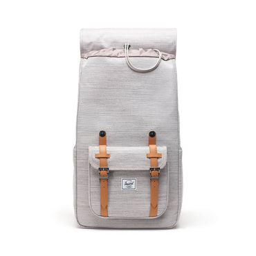Kırçıllı Açık Gri Herschel Little America Su İtici Kumaş Sırt Çantası, 16" Laptop Uyumlu, 30 L