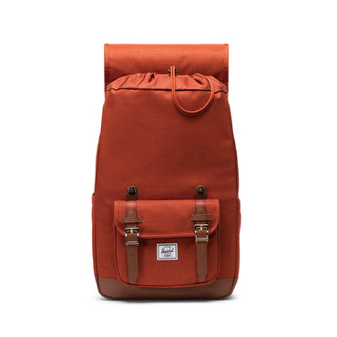Dokulu Kiremit - Taba Herschel Little America Orta Boy Su İtici Kumaş Sırt Çantası, 16" Laptop Uyumlu, 21 L
