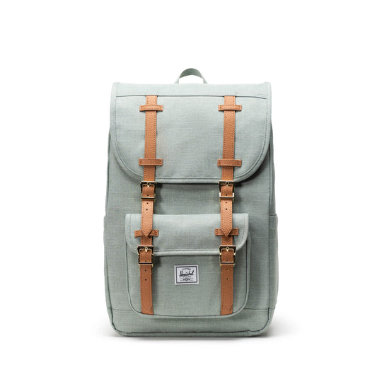 Kırçıllı Mint Yeşili Herschel Little America Orta Boy Su İtici Kumaş Sırt Çantası, 16" Laptop Uyumlu, 21 L