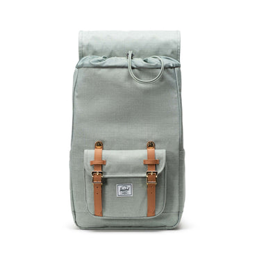 Kırçıllı Mint Yeşili Herschel Little America Orta Boy Su İtici Kumaş Sırt Çantası, 16" Laptop Uyumlu, 21 L