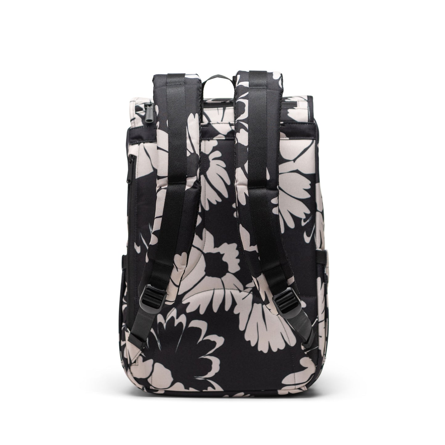 Papatya Siyah - Beyaz Herschel Little America Orta Boy Su İtici Kumaş Sırt Çantası, 16" Laptop Uyumlu, 21 L