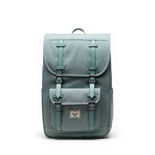 Pastel Adaçayı Herschel Little America Orta Boy Su İtici Kumaş Sırt Çantası, 16" Laptop Uyumlu, 21 L