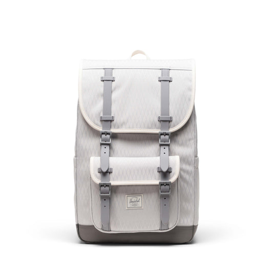 Elmas Dokulu Gri Herschel Little America Orta Boy Su İtici Kumaş Sırt Çantası, 16" Laptop Uyumlu, 21 L