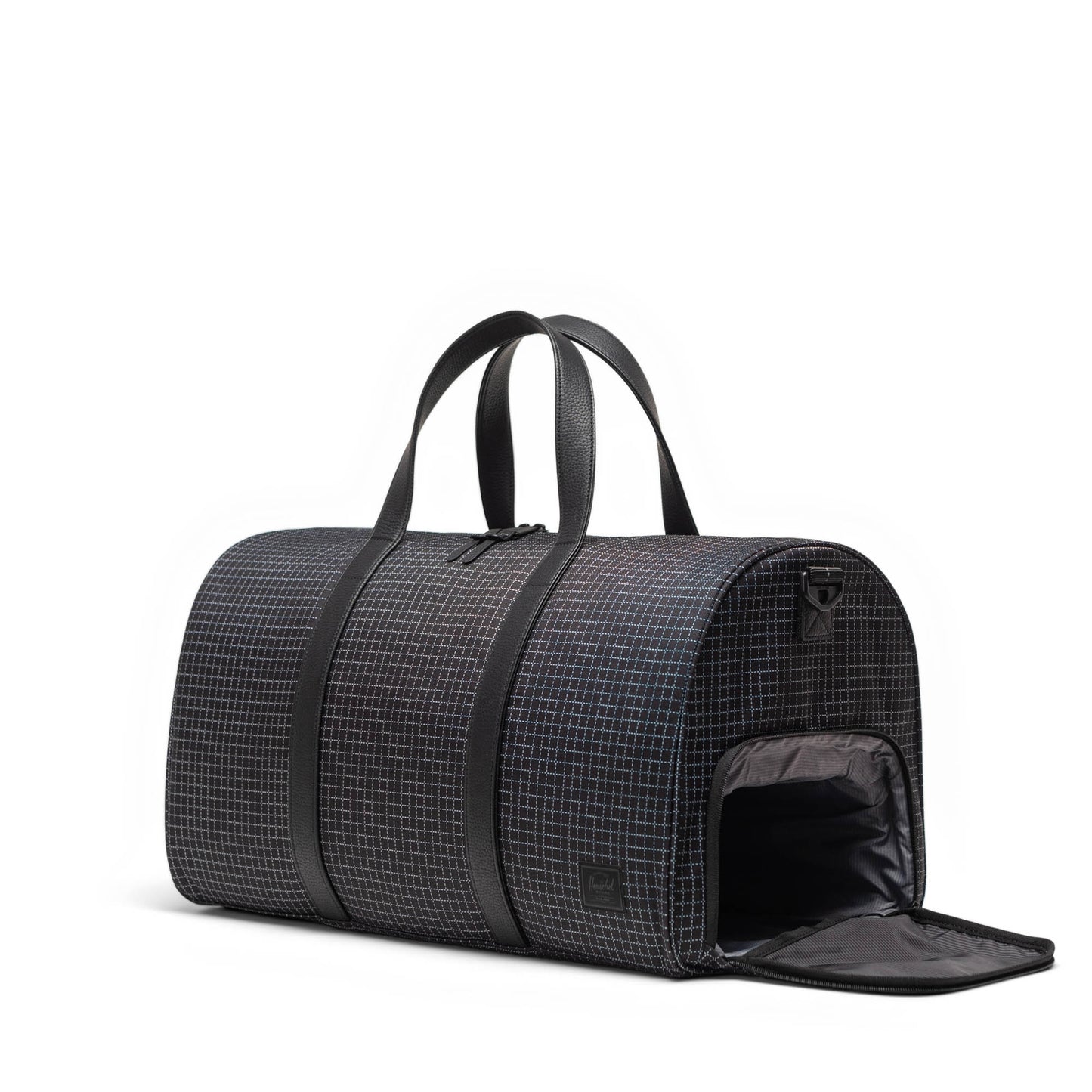Grid Siyah Herschel Novel Duffle Seyahat ve Spor Çantası