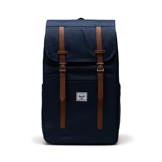Lacivert Herschel Retreat Su İtici Kumaş 16" Laptop Uyumlu Mıknatıslı Kapama Sırt Çantası, 23 L