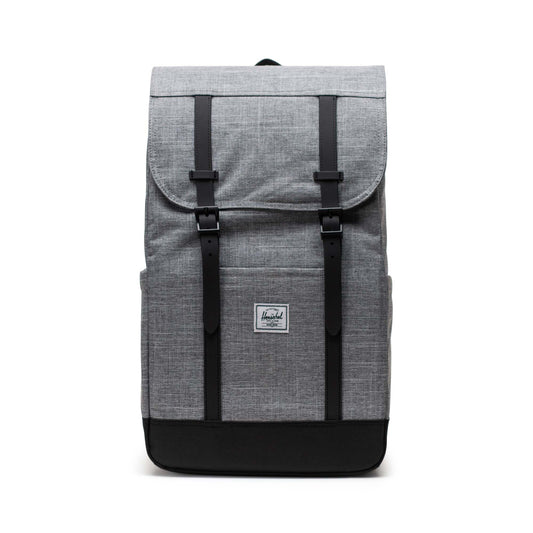 Kırçıllı Antrasit Herschel Retreat Su İtici Kumaş 16" Laptop Uyumlu Mıknatıslı Kapama Sırt Çantası, 23 L