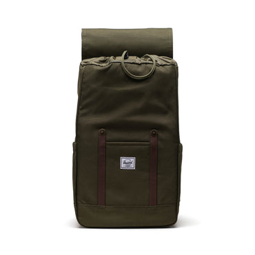 Haki Herschel Retreat Su İtici Kumaş 16" Laptop Uyumlu Mıknatıslı Kapama Sırt Çantası, 23 L