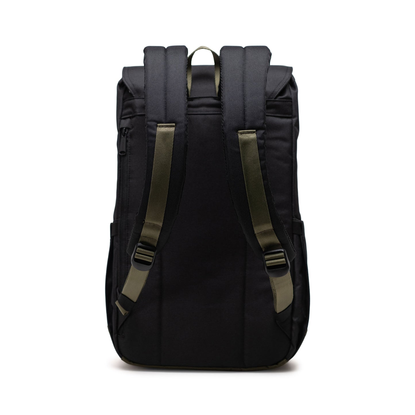 Siyah - Yeşil Herschel Retreat Su İtici Kumaş 16" Laptop Uyumlu Mıknatıslı Kapama Sırt Çantası, 23 L