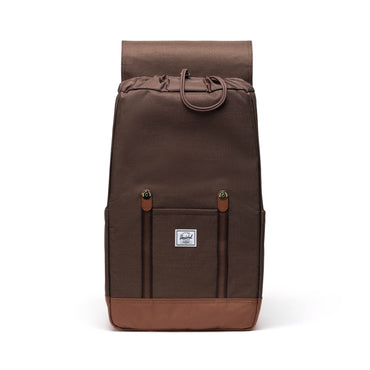 Dokulu Kahve - Taba Herschel Retreat Su İtici Kumaş 16" Laptop Uyumlu Mıknatıslı Kapama Sırt Çantası, 23 L