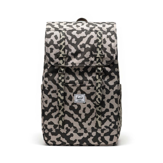 Grafit Siyah - Beyaz Herschel Retreat Su İtici Kumaş 16" Laptop Uyumlu Mıknatıslı Kapama Sırt Çantası, 23 L