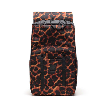 Dijital Leopar Herschel Retreat Su İtici Kumaş 16" Laptop Uyumlu Mıknatıslı Kapama Sırt Çantası, 23 L