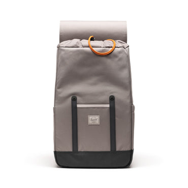 Gri Antrasit Herschel Retreat Su İtici Kumaş 16" Laptop Uyumlu Mıknatıslı Kapama Sırt Çantası, 23 L