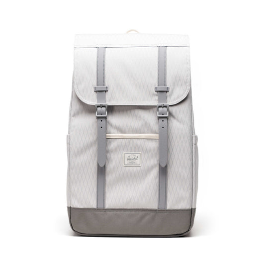 Elmas Dokulu Gri Herschel Retreat Su İtici Kumaş 16" Laptop Uyumlu Mıknatıslı Kapama Sırt Çantası, 23 L