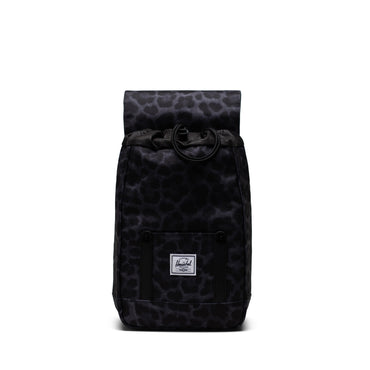 Digi Siyah Leopar Herschel Retreat Mini Su İtici Kumaş Sırt Çantası, 10 L