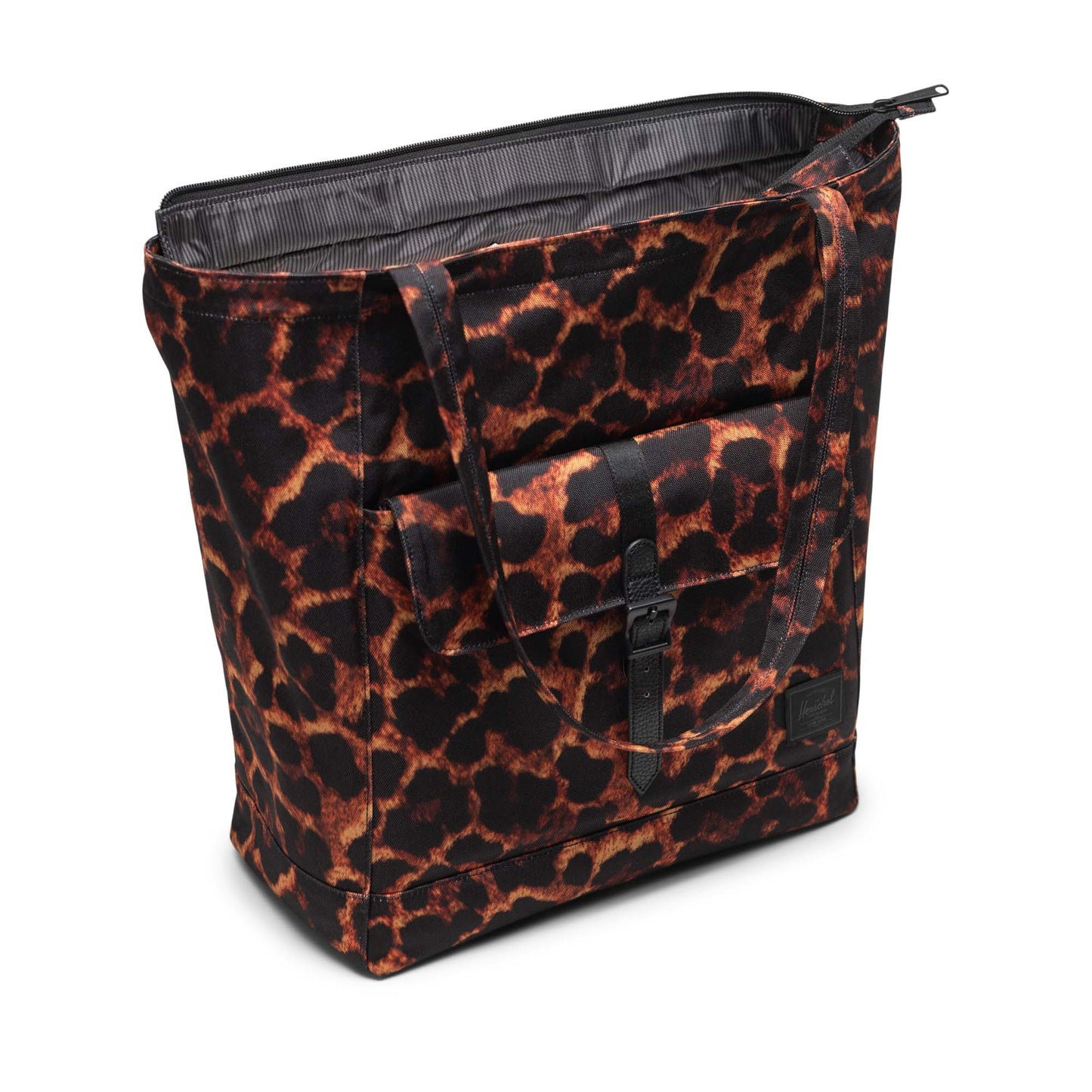 Dijital Leopar Herschel Retreat Tote Omuz Çantası Su İtici Kumaş Omuz Çantası, 20 L