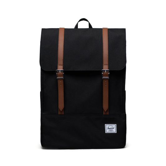 Siyah Herschel Survey Su İtici Kumaş Sırt Çantası, 16" Laptop Uyumlu, 20 L