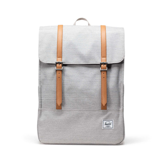 Kırçıllı Açık Gri Herschel Survey Su İtici Kumaş Sırt Çantası, 16" Laptop Uyumlu, 20 L