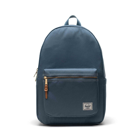 Dikişli Buğulu Mavi Herschel Settlement Su İtici Kumaş Sırt Çantası, 16" Laptop Uyumlu, 23 L