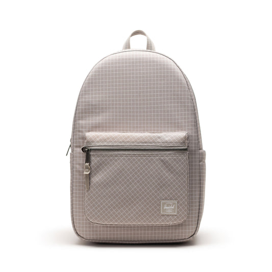 Grid Gri Herschel Settlement Su İtici Kumaş Sırt Çantası, 16" Laptop Uyumlu, 23 L