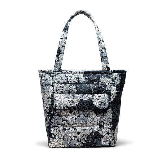 Siyah-Beyaz Botanik Herschel Retreat Tote Omuz Çantası Su İtici Kumaş Omuz Çantası, 13" Laptop Uyumlu, 20 L