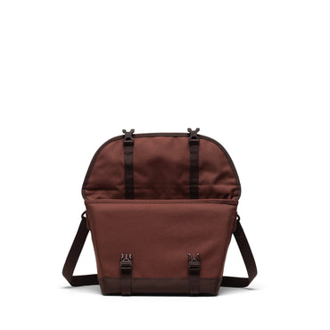 Koyu Kahve Herschel Cove Küçük Boy Su İtici Kumaş Postacı Çantası, 7.5 L