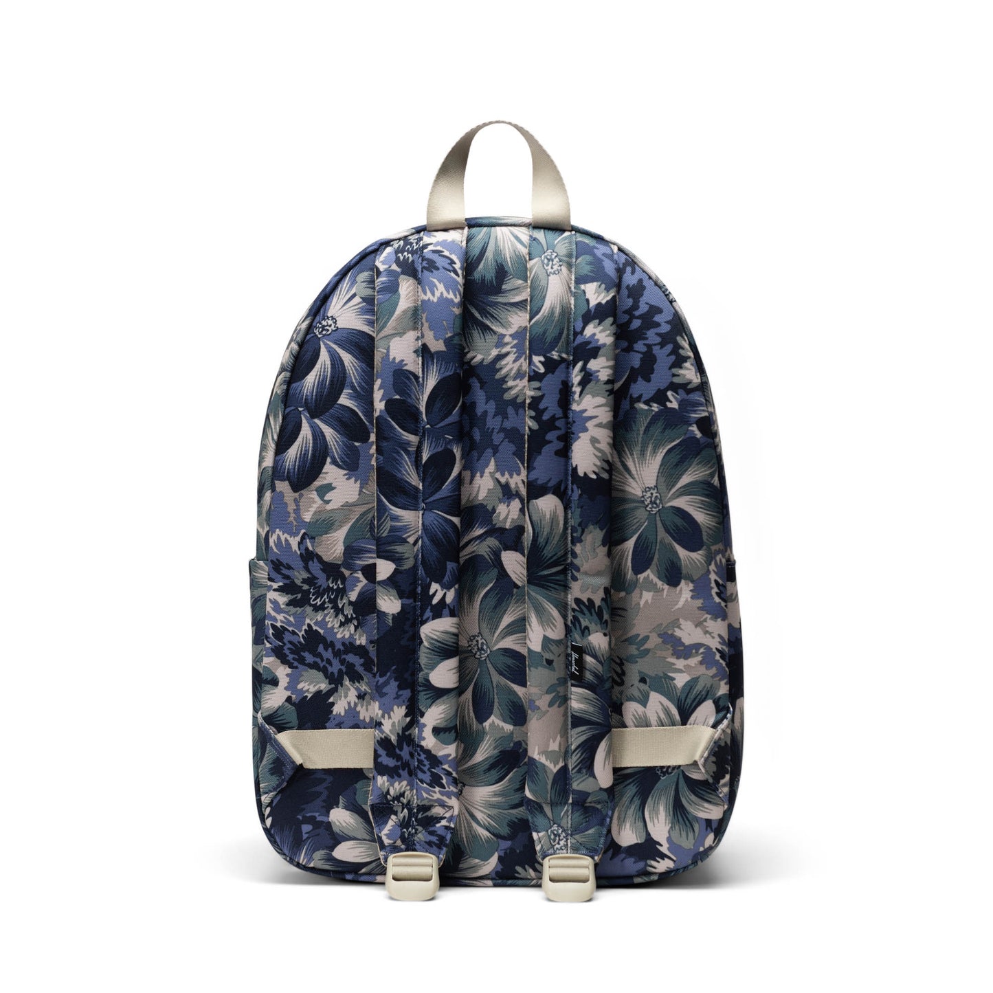 Çiçekli Lacivert - Siyah Herschel Classic Su İtici Kumaş Sırt Çantası, 14" Laptop Uyumlu, 26 L