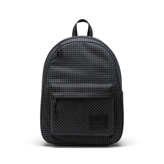Grid Siyah Herschel Classic Su İtici Kumaş Sırt Çantası, 14" Laptop Uyumlu, 26 L