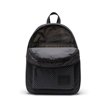Grid Siyah Herschel Classic Su İtici Kumaş Sırt Çantası, 14" Laptop Uyumlu, 26 L