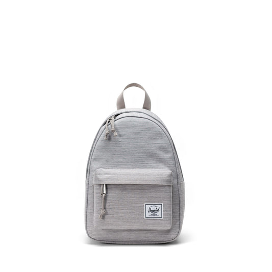 Kırçıllı Açık Gri Herschel Classic Mini Su İtici Kumaş Sırt Çantası, 14" Laptop Uyumlu, 6 L