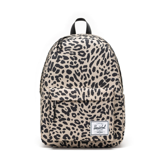 Leopar Siyah - Beyaz Herschel Classic XL Su İtici Kumaş Büyük Boy Sırt Çantası, 30 L