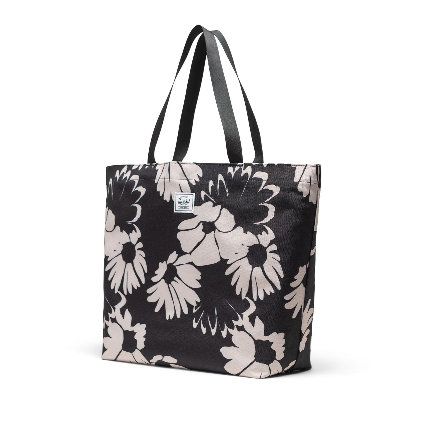 Papatya Siyah - Beyaz Herschel Classic Tote Omuz Çantası |Su İtici Kumaş Omuz Çantası, 19 L