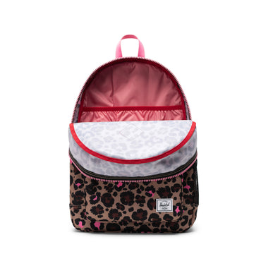 Pembe Leopar Herschel Heritage Genç Su İtici Kumaş Sırt Çantası, 14" Laptop Uyumlu, 26 L
