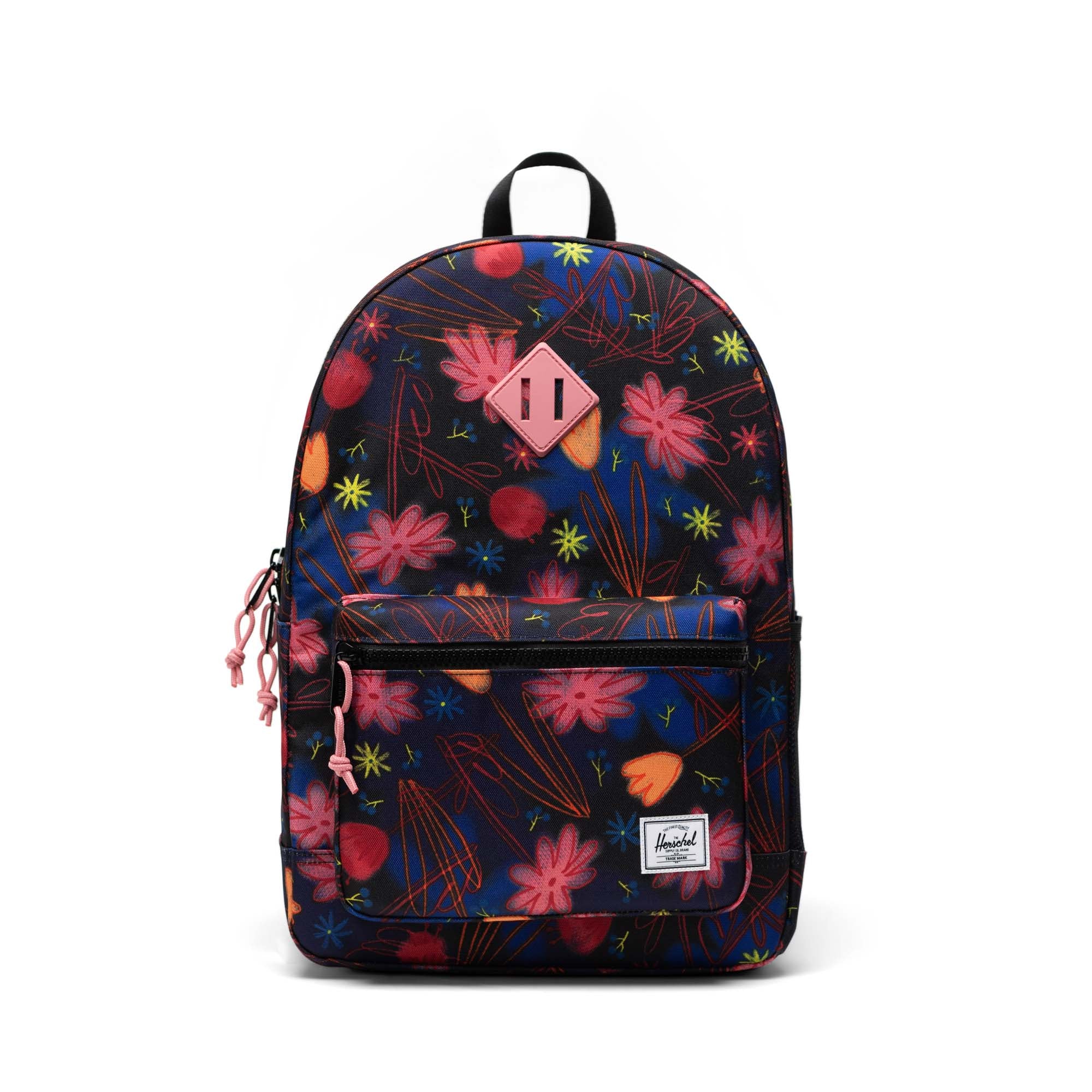 Çok Renkli Çiçekli Herschel Heritage Genç Su İtici Kumaş Sırt Çantası, 14" Laptop Uyumlu, 26 L