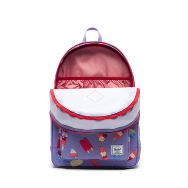 Lila Keepin' Cool Herschel Heritage Genç Su İtici Kumaş Sırt Çantası, 14" Laptop Uyumlu, 26 L