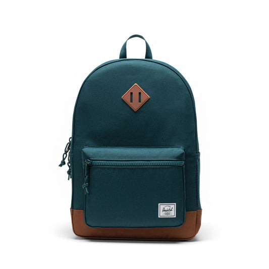 Koyu Mavi Kahve Herschel Heritage Genç Su İtici Kumaş Sırt Çantası, 14" Laptop Uyumlu, 26 L