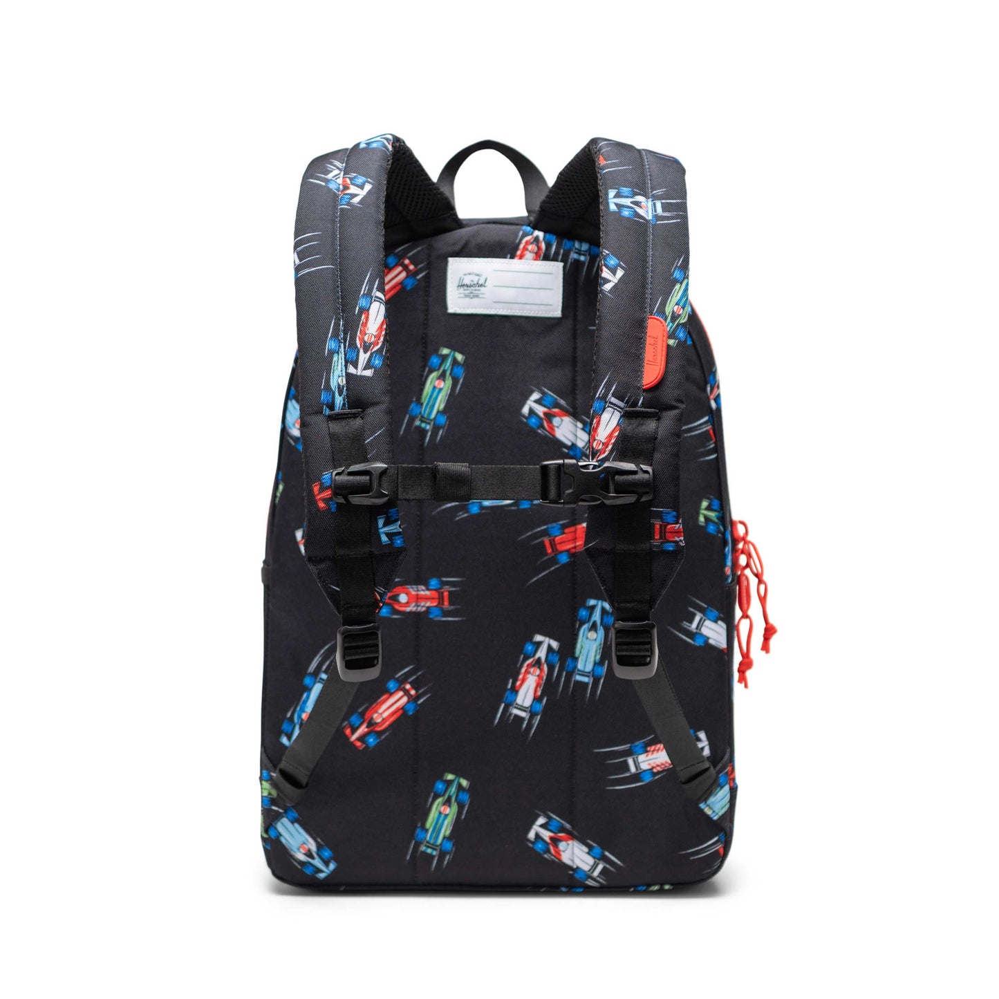 Race Cars Siyah Herschel Heritage Genç Su İtici Kumaş Sırt Çantası, 14" Laptop Uyumlu, 26 L