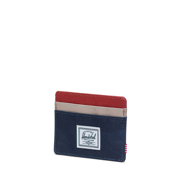 Lacivert - Kızıl Kahve Herschel Charlie RFID Korumalı Kartlık