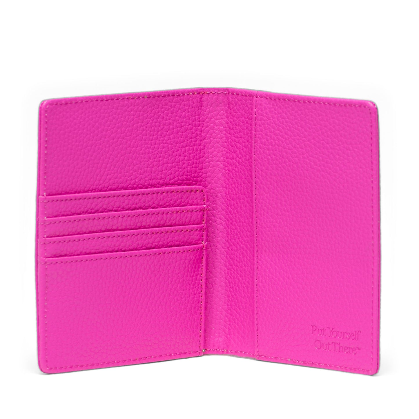 Canlı Pembe Herschel Raynor Vegan Deri Pasaport Kılıfı