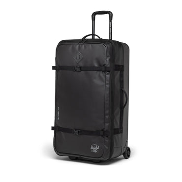 Siyah Herschel Hybrid Roller Dört Mevsim Kumaş ve Dayanıklı Gövde Kabin Boy Valiz, 96 L