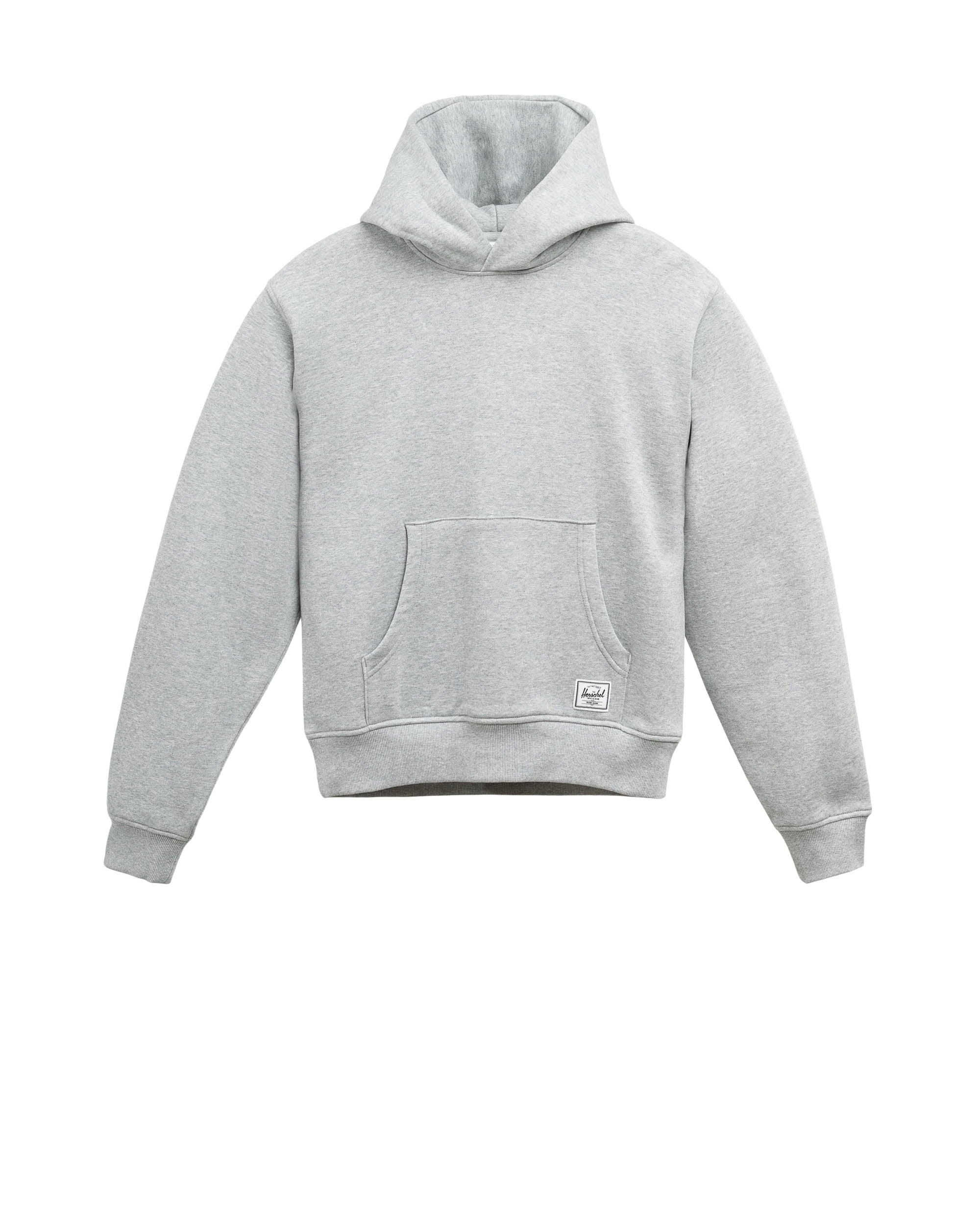 Açık Gri Melanj Herschel Basic Kadın Pamuklu Kapüşonlu Sweatshirt