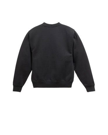 Siyah Herschel Chain Stitch Kadın Pamuklu Sweatshirt