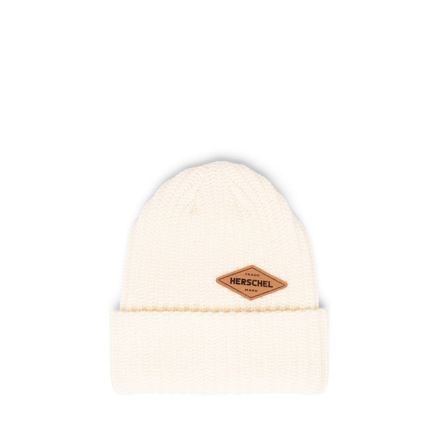 Vintage Beyaz Herschel Douglas Suede Diamond Yumuşak Örgü Bere