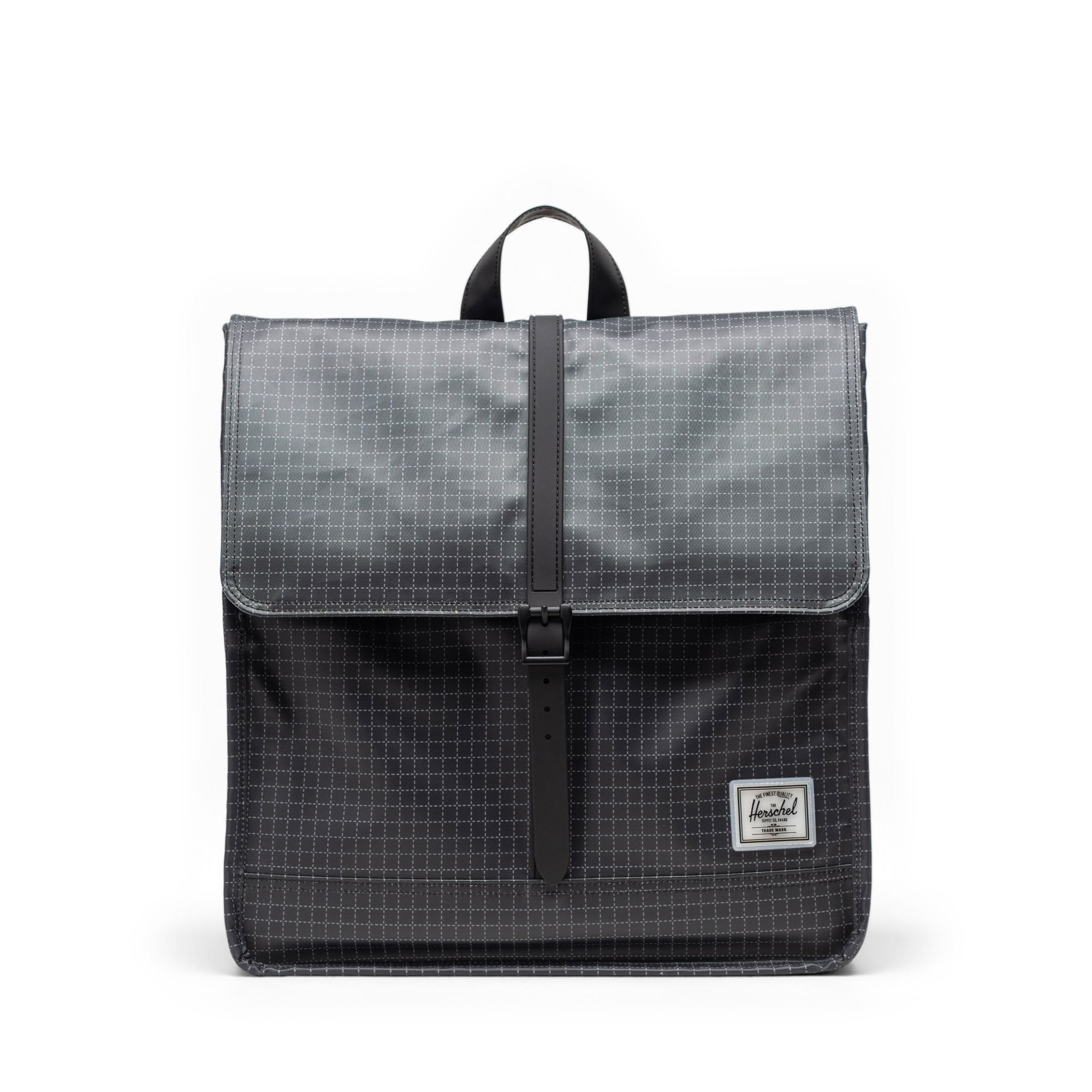 Grid Siyah Herschel City Suya Dayanıklı Sırt Çantası