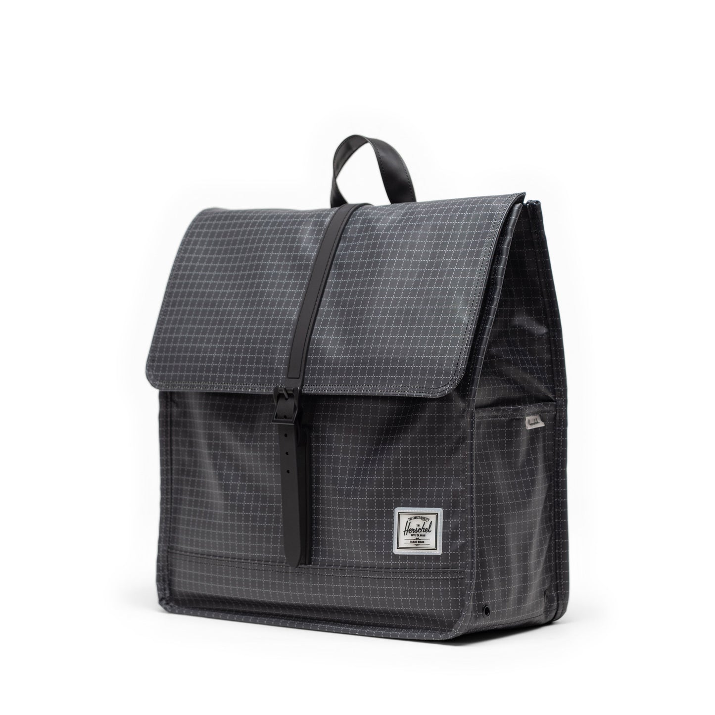 Grid Siyah Herschel City Suya Dayanıklı Sırt Çantası