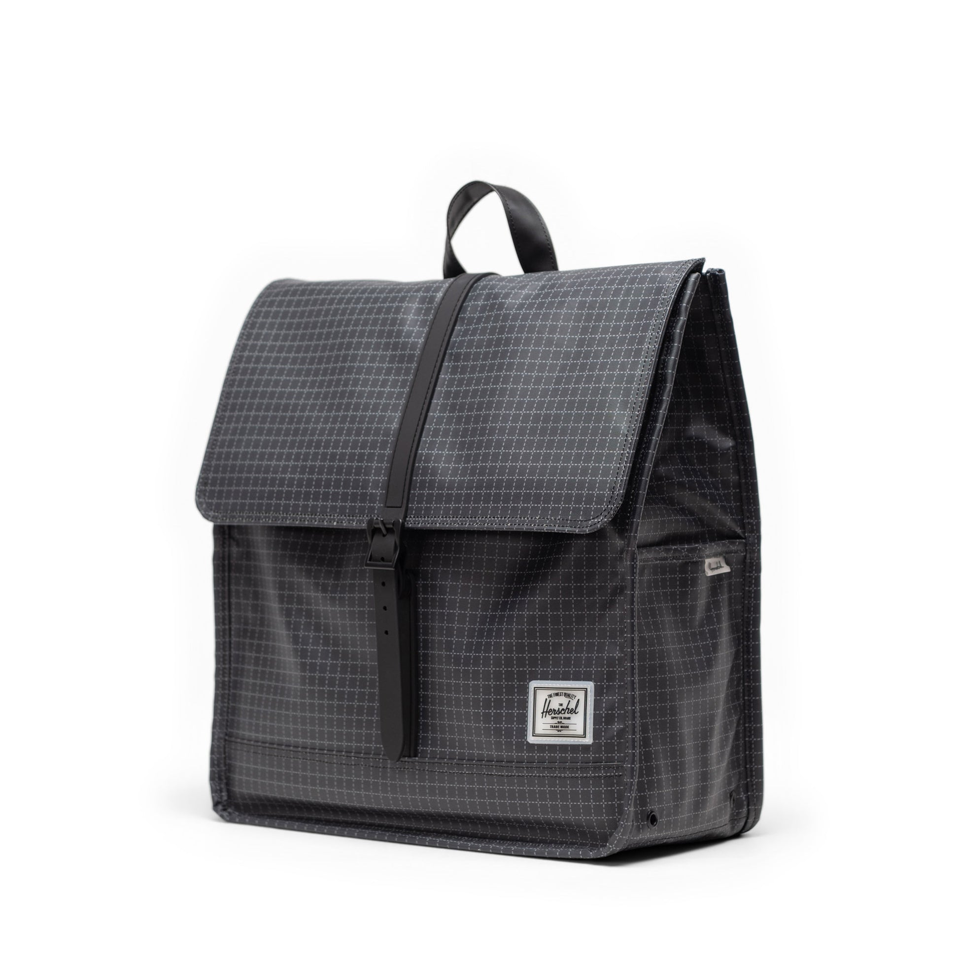 Grid Siyah Herschel City Suya Dayanıklı Sırt Çantası